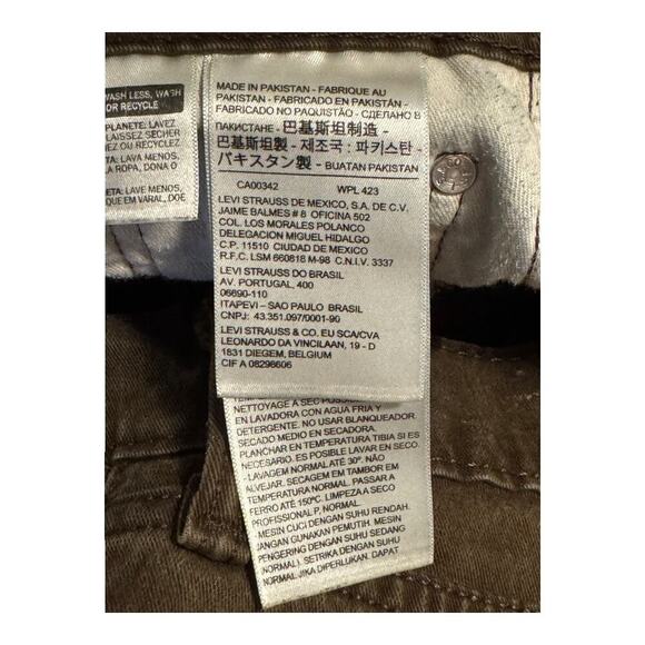 Levi's 502 Men's Straight Jeans‎ W29 L30 Brown Denim Zipper Fly - Picture 6 of 7